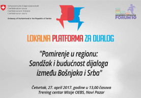27.04.2017. / Pomirenje u regionu: Sandžak i budućnost dijaloga između Bošnjaka i Srba