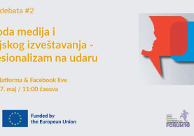 Online debata “Sloboda medija i medijskog izveštavanja – profesionalizam na udaru”